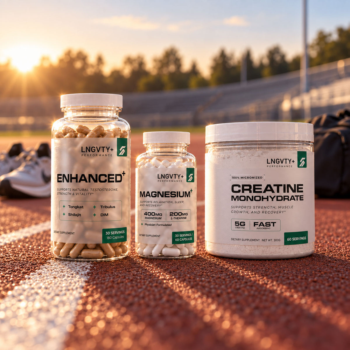 Complete Performance Stack with Enhanced+, Creatine Monohydrate, and Magnesium+